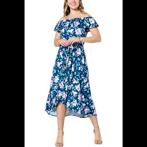 C Wonder by Christian Siriano Women's Dress Wildflower Sailor Blue - Petite